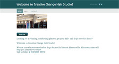 Desktop Screenshot of creativechangehairstudio.com